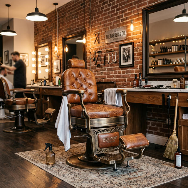 Barber shop interior